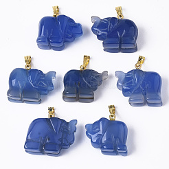 Natural Agate Pendants&nbsp;G-R459-003C
