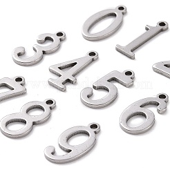 10Pcs 201 Stainless Steel Pendants&nbsp;STAS-R108-1