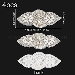 Alloy Glass Rhinestone Cloth Cabochons&nbsp;DIY-WH0265-46S