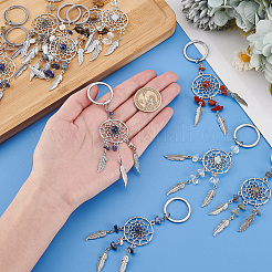 Natural & Synthetic Gemstone Keychain&nbsp;KEYC-PH0002-01