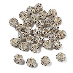 Sparkle Glass Rhinestone Round Beads&nbsp;OACR-S048-01A