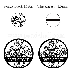 Iron Pendant Decorations&nbsp;HJEW-WH0013-018