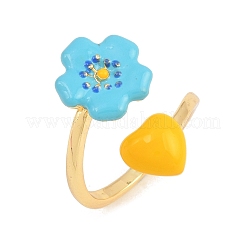 Brass Cuff Open Rings for Women&nbsp;KK-CBA17E5-03G-02