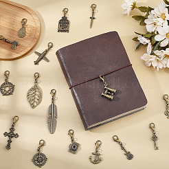 16Pcs Alloy Pendant Decorations&nbsp;HJEW-CP00083