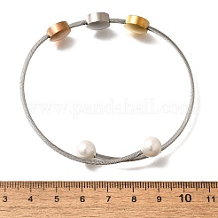 304 Stainless Steel Twist Rope Shape Bangles&nbsp;BJEW-C091-01GP