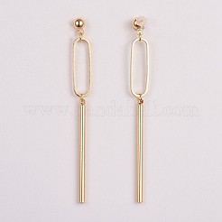 Brass Bar Dangle Stud Earrings&nbsp;EJEW-JE03339