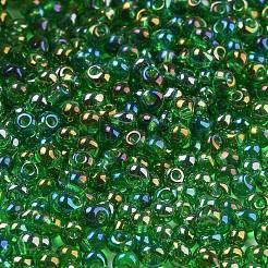 6/0 Inside Colours Fringe Glass Seed Beads&nbsp;SEED-A034-03G