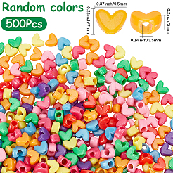 500Pcs Opaque Polystyrene Plastic Beads&nbsp;KY-SP0001-81