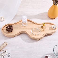 Wooden Cloud-Shaped Decorative Tray&nbsp;AJEW-WH0752-644A