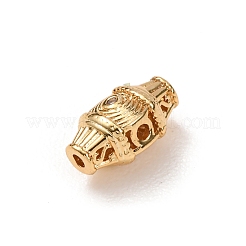Brass & Clear Cubic Zirconia Beads&nbsp;KK-G559-01G