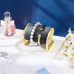Imitation Leather & Metal Bracelet Watch Display Stands&nbsp;ODIS-PH0009-27A