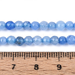 Dyed Natural White Jade Beads Strands&nbsp;G-T139-4mm-60-16