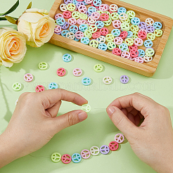 Opaque Acrylic Beads&nbsp;SACR-FH0001-14A