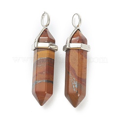 Natural Tiger Iron Pointed Pendants&nbsp;G-M378-01P-A30