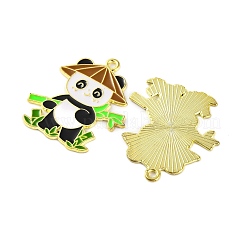 Golden Plated Alloy Enamel Pendants&nbsp;ENAM-Z017-11G-03