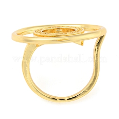 Brass Micro Pave Cubic Zirconia Finger Ring&nbsp;RJEW-C069-06G