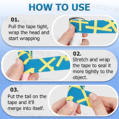 Polycotton Badminton Racket Head Protector Sticker&nbsp;DIY-WH20013-90N