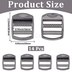 14Pcs Rectangle Alloy Buckles&nbsp;FIND-CY0002-02B