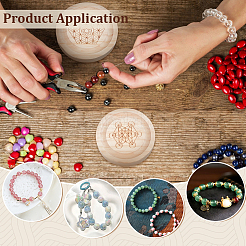 4Pcs 4 Styles Round Pine Bracelet Design Boards&nbsp;AJEW-BC0008-34