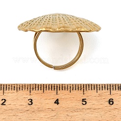 304 Stainless Steel Cuff Open Rings for Women&nbsp;SA-CBAF040-10G