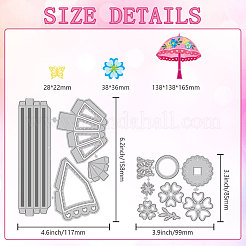 Carbon Steel Cutting Dies Stencils&nbsp;DIY-WH0309-1885