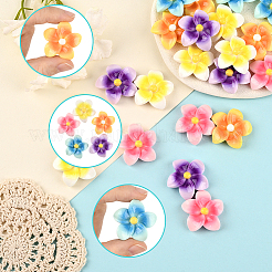 50Pcs 5 Colors Opaque Resin Cabochons&nbsp;FIND-SC0020-81