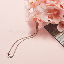 201 Stainless Steel Cable Chain Necklace Making&nbsp;STAS-CJ0001-11P