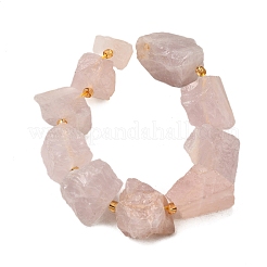 Raw Rough Natural Madagascar Rose Quartz Beads Strands&nbsp;G-Z087-B04