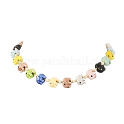 Handmade Porcelain Elephant Bead Necklaces&nbsp;NJEW-JN06672