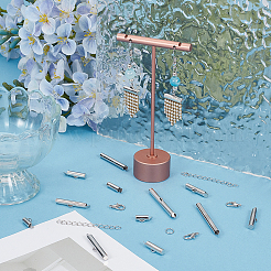140Pcs 7 Styles Iron Slide On End Clasp Tubes&nbsp;DIY-CN0001-09P