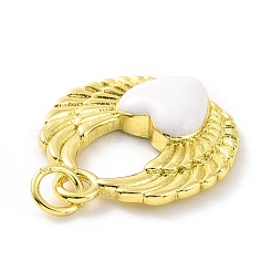 Rack Plating Brass Enamel Pendants&nbsp;KK-C008-14G