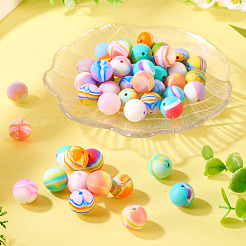 50Pcs Food Grade Eco-Friendly Silicone Focal Beads&nbsp;SIL-TA0002-82