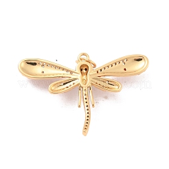 Eco-Friendly Brass Micro Pave Cubic Zirconia Pendants&nbsp;KK-K268-32G