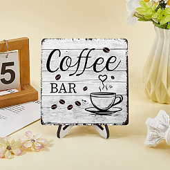 Coffee Bar Wood Display Easels&nbsp;ODIS-WH20016-002