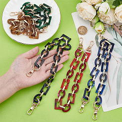5Pcs 5 Colors Acrylic and CCB Plastic Link Chains Bag Handles&nbsp;AJEW-PH0002-65