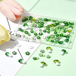 156Pcs 9 Styles Handmade Millefiori Glass Bead Strands&nbsp;LAMP-FS0001-49