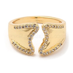 Rack Plating Brass Cuff Rings&nbsp;RJEW-D008-16G