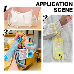 20Pcs 5 Style Acrylic Photocard Sleeve Keychain&nbsp;DIY-PH0008-09