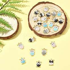 24Pcs 8 Styles Alloy Enamel Pendants&nbsp;ENAM-FS0003-48