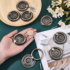8Bag Tibetan Style Alloy Cabinet Drawer Handle&nbsp;FIND-PH0062-22