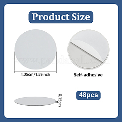 48Pcs Mobile Phone Stand Magnetic Adhesive Sheets&nbsp;AJEW-OC0016-50B