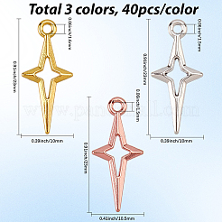 120Pcs 3 Colors Tibetan Style Alloy Pendants&nbsp;FIND-SC0022-65