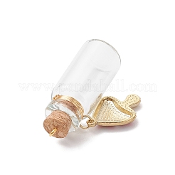 5Pcs Mushroom Wishing Bottle Pendants&nbsp;PALLOY-JF04072
