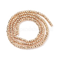 Electroplate Non-magnetic Synthetic Hematite Beads Strands&nbsp;G-L485-06A-LG