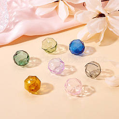7Pcs 7 Colors Transparent Glass Beads&nbsp;GLAA-TA0002-90B