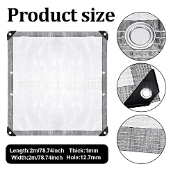 Square Polyethylene & Iron Rain Cover for Succulents&nbsp;AJEW-WH0816-566