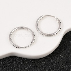 925 Sterling Silver Hoop Earrings&nbsp;STER-B008-01B-P