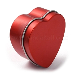 Tinplate Iron Heart Shaped Candle Tins&nbsp;CON-NH0001-02A