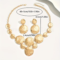 Alloy Pendant Necklaces & Stud Dangle Earrings Sets for Women&nbsp;FS-WG70423-01