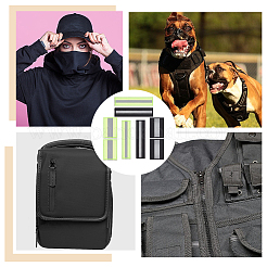 8Pcs 4 Styles Nylon Reflective Safety Badge&nbsp;DIY-DR0001-69